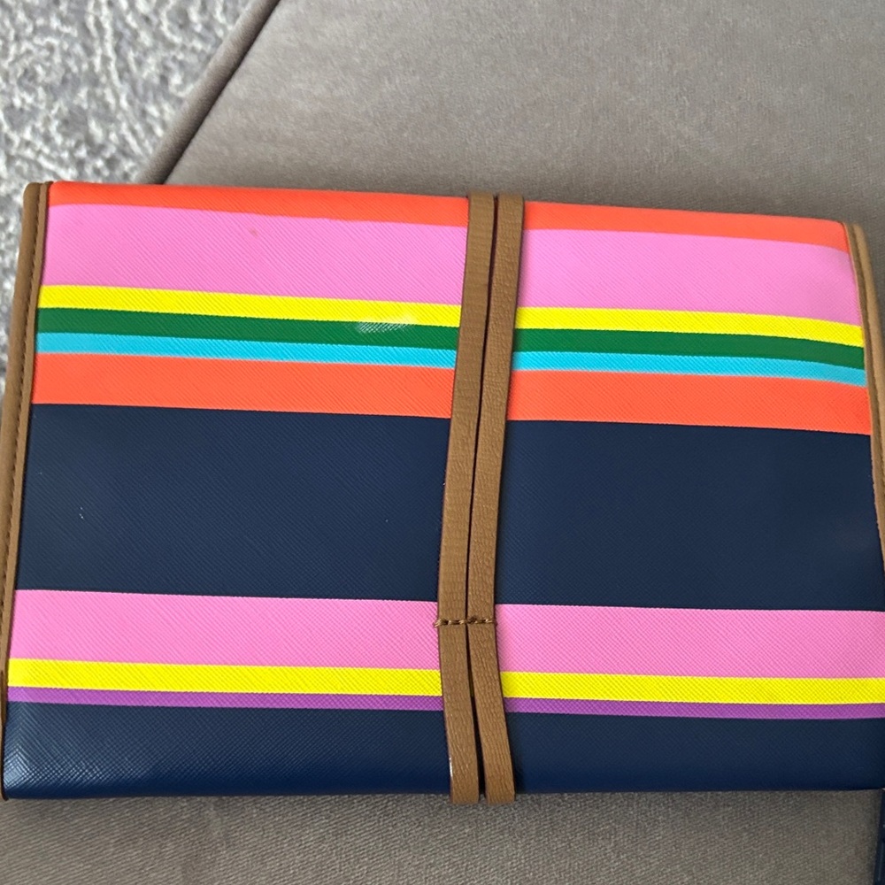Stella & Dot Multicolor Striped Jewelry Holder Bring Your Jewelry - Picture 3 of 4